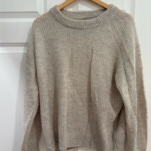 Alpaca Cocoon Crew Sweater